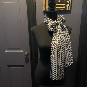 Black & White Polkadot Scarf